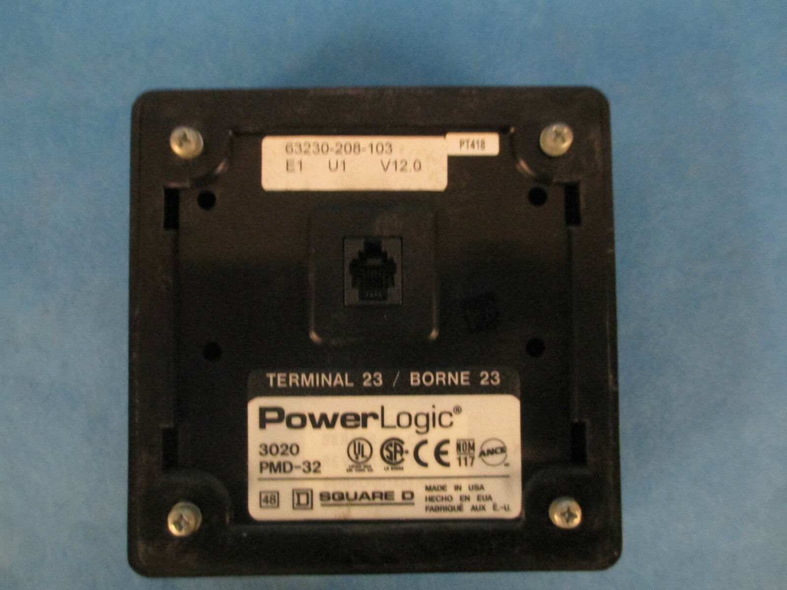 Square D PowerLogic Power Meter Display 3020 PDM-32 Used