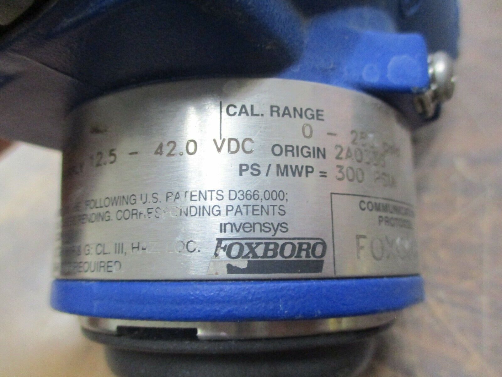 Invensys Pressure Transmitter IAP10-D22D1F Supply: 12.5-42.0VDC 0-250PSIG Used