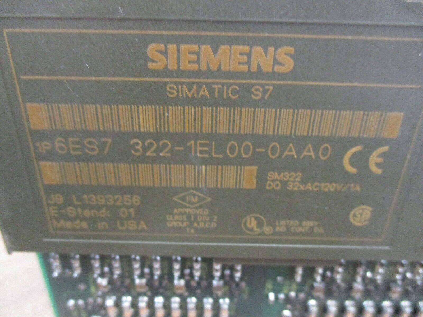 Siemens Simatic S7 SM322 Digital Output Module 6ES7 322-1EL00-0AA0 120VAC 1A