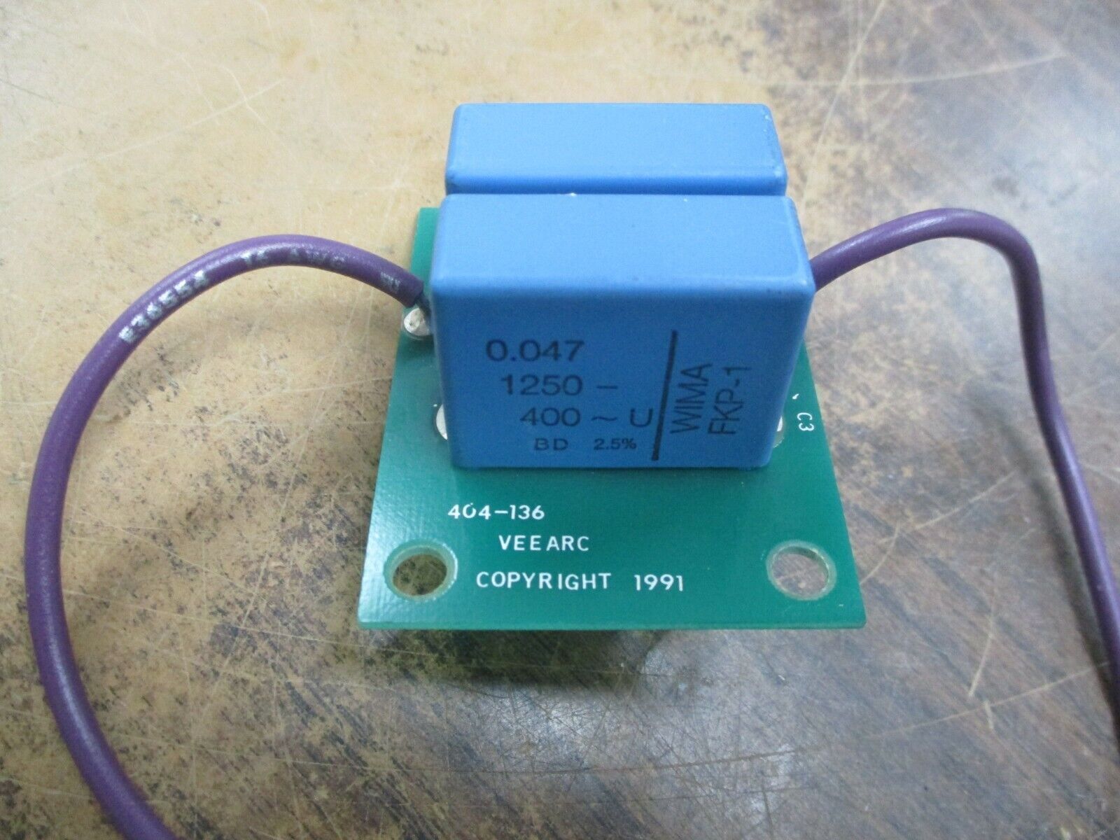 Vee-Arc Capacitor Assembly 930-188 Used
