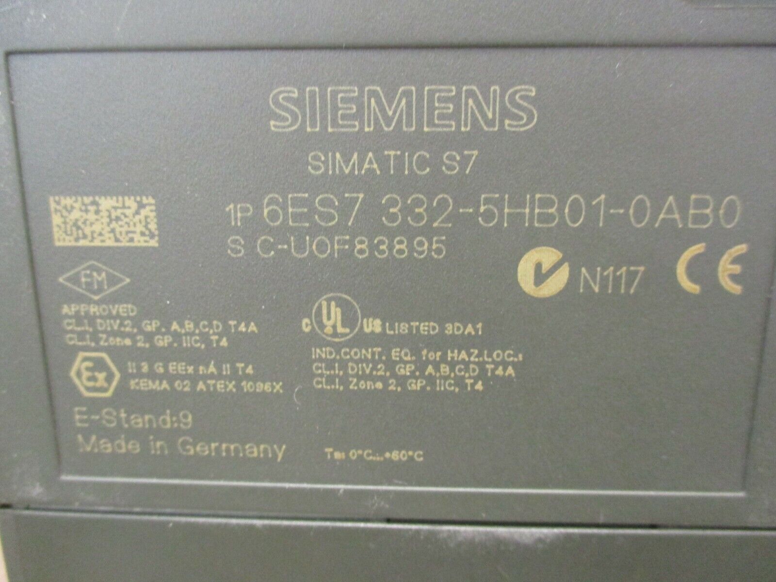 Siemens Simatic S7 Analog Output Module 6ES7 332-5HB01-0AB0 2x12BIT, Used