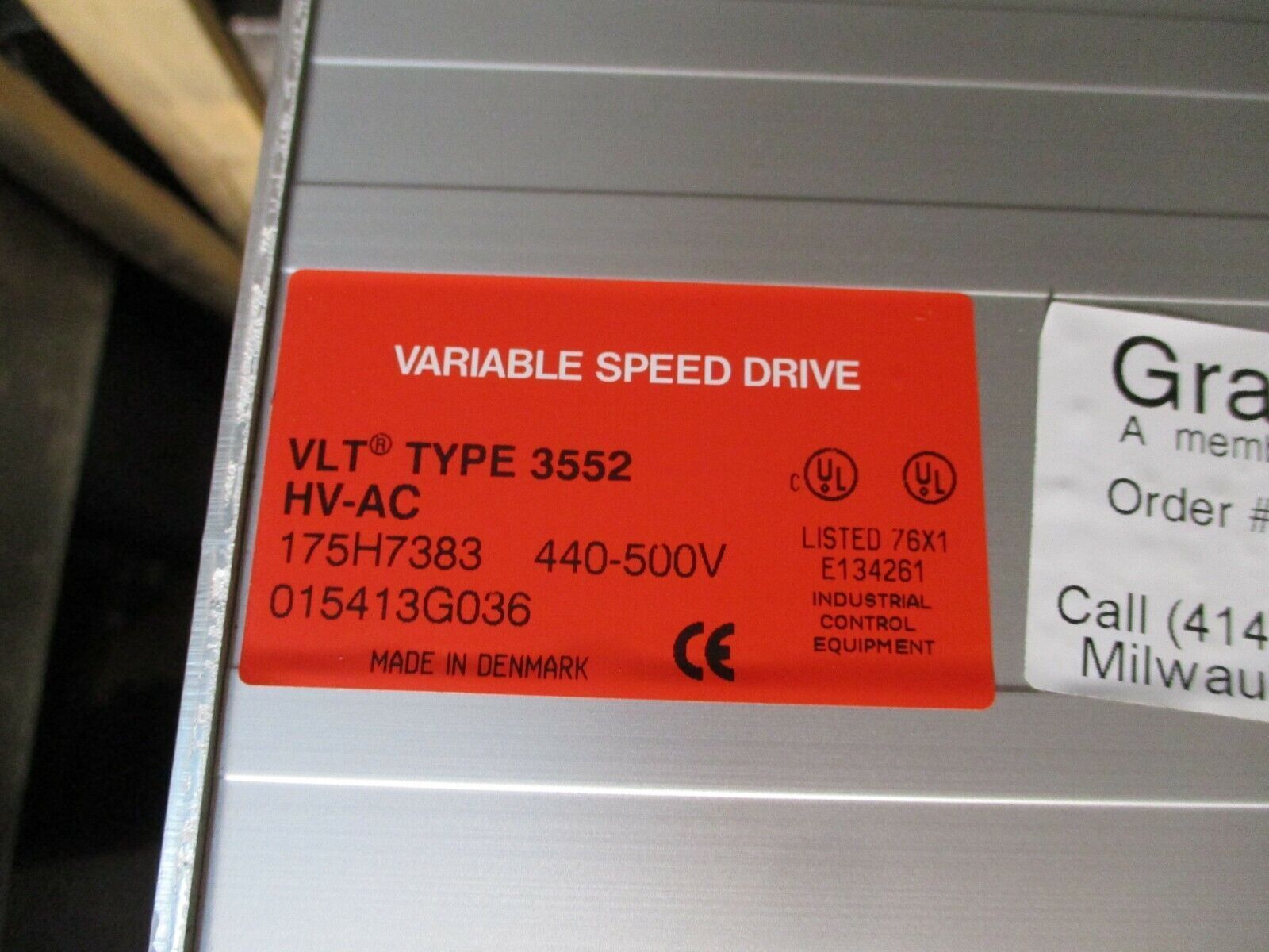 Graham VLT 3552 AC Drive 175H7383 50HP 3Ph 440-500V Used