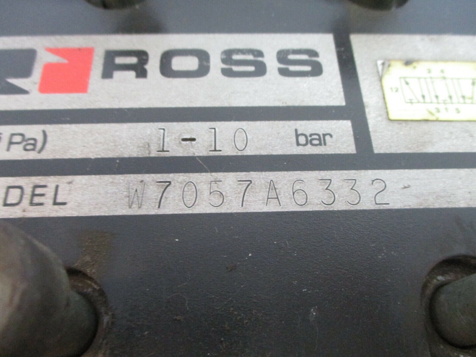 Ross Valve W70507A6332 1-10 bar Used
