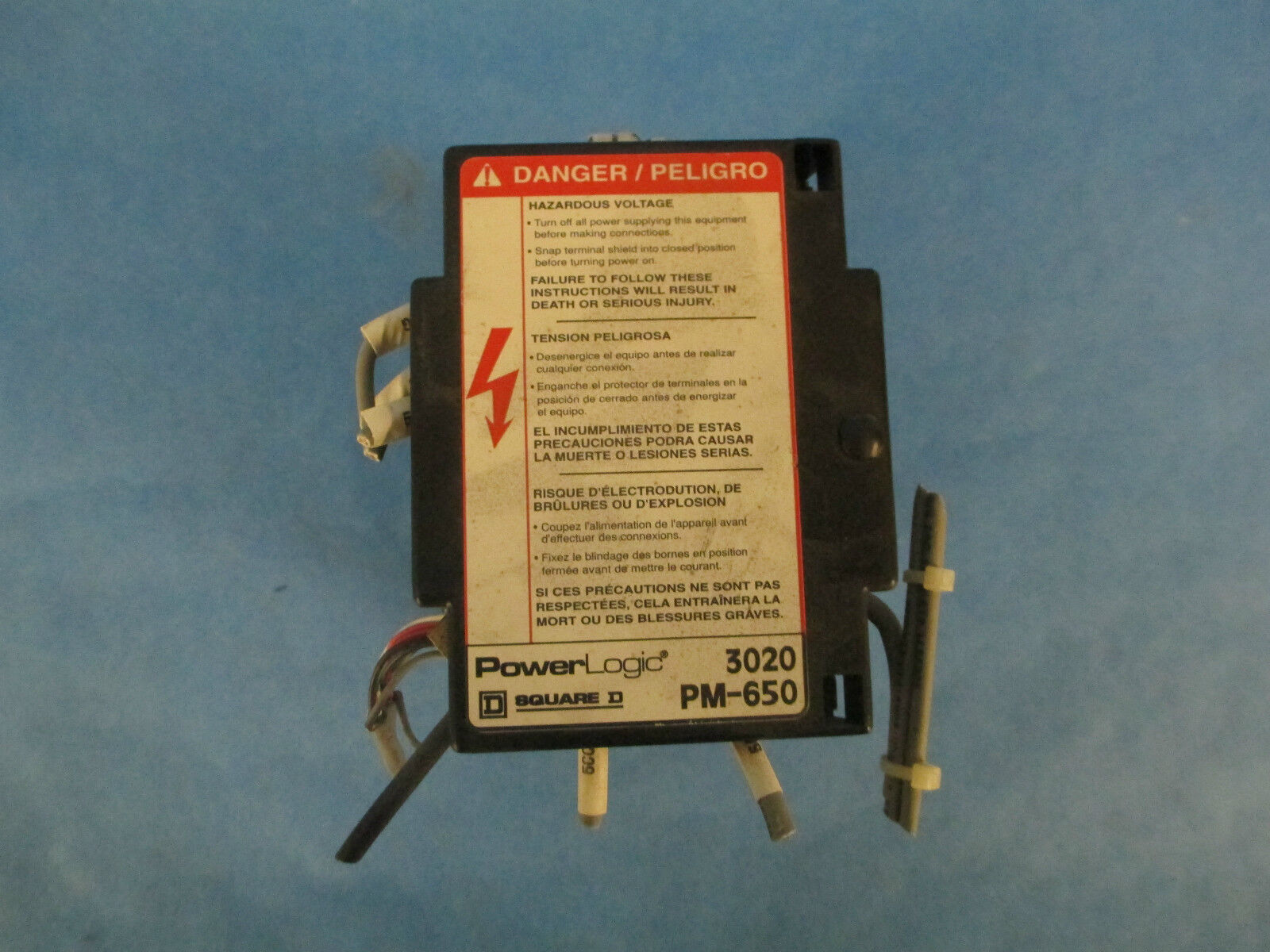 Square D PowerLogic Power Meter 3020 PM-650 Used