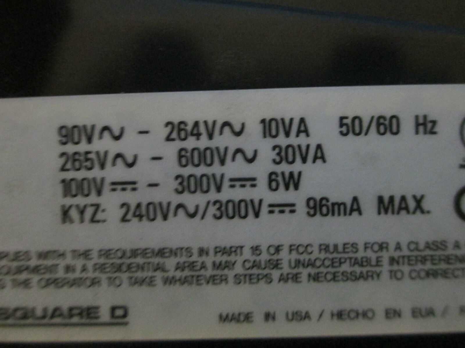 Square D PowerLogic Power Meter 3020 PM-650 Used