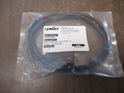Unist DIN Connector 550280024 110-240VAC 2Ft Cable New Surplus