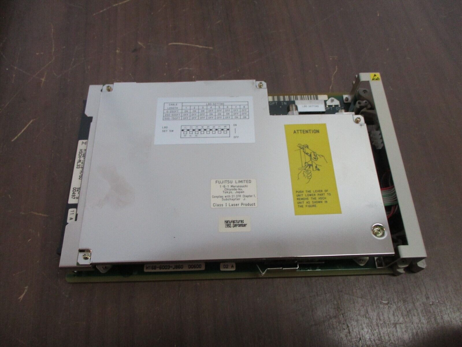 Fujitsu HSCH-ML33 Plug-In Card FC9602ML34 Used