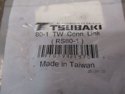 Tsubaki 80-1 TW Conn. Link RS80-1 *Lot of 8* New Surplus