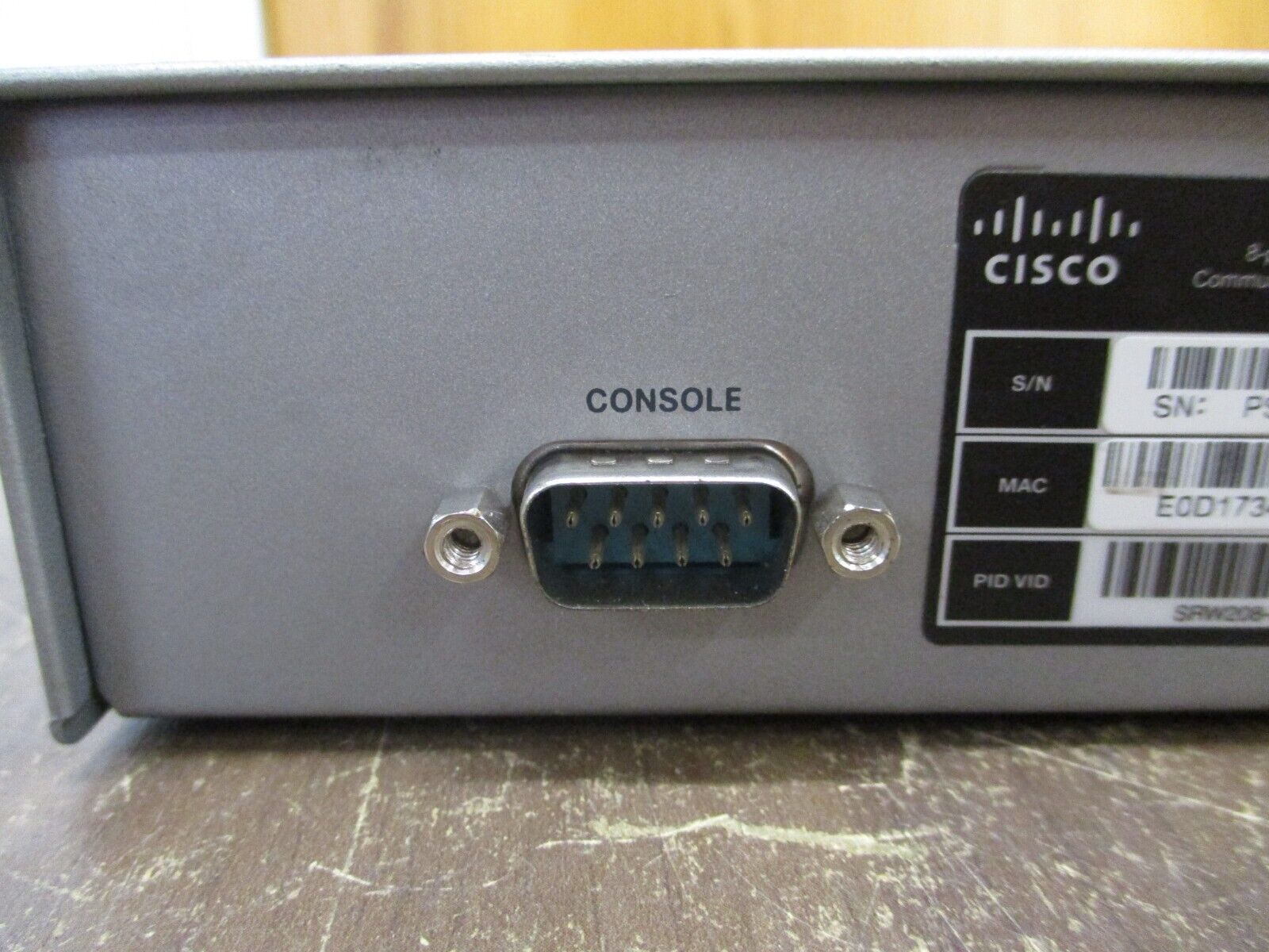Cisco 10/100 Managed Ethernet Switch SF300-08 8-Port *No Power Cord* Used
