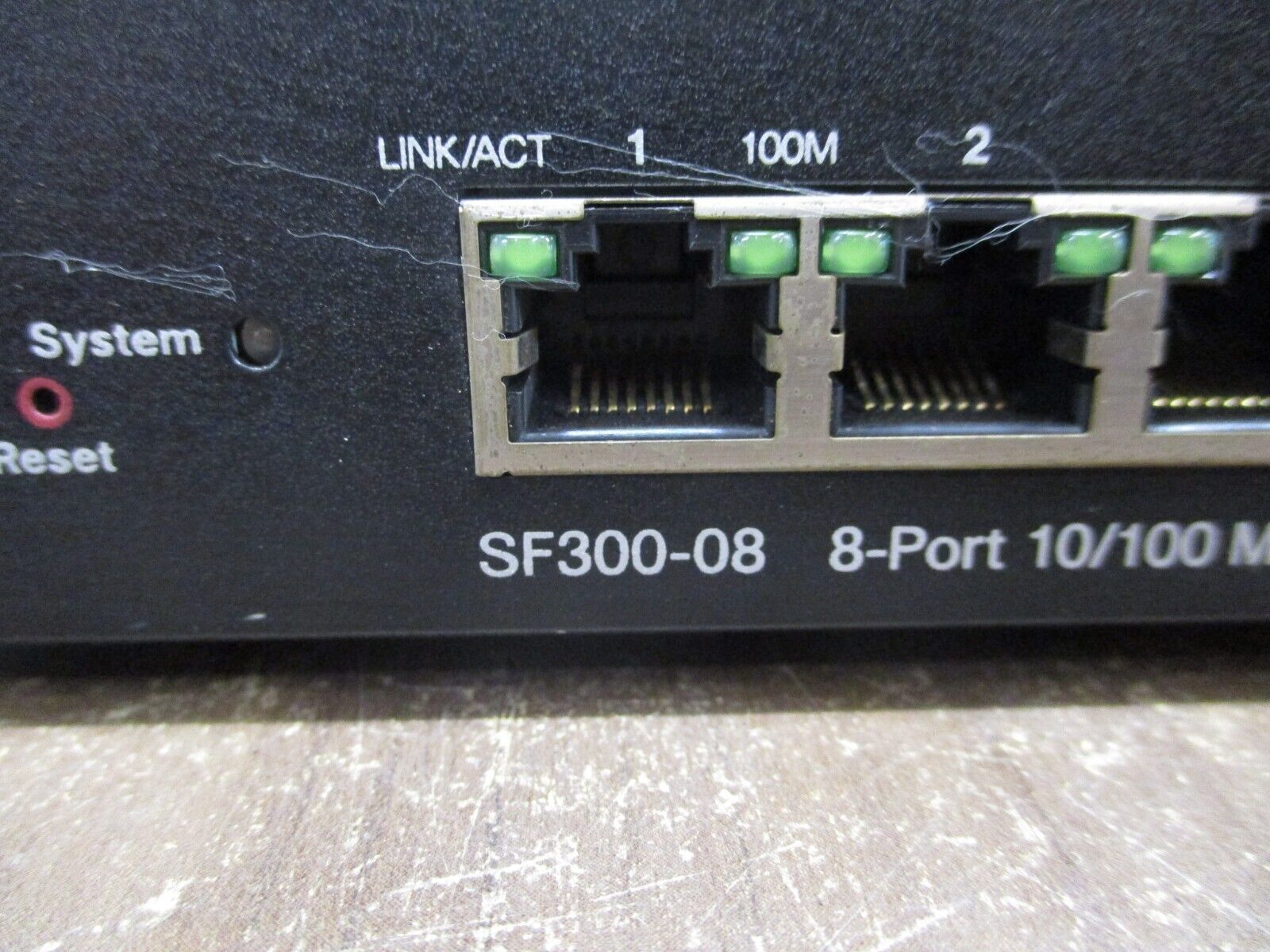 Cisco 10/100 Managed Ethernet Switch SF300-08 8-Port *No Power Cord* Used
