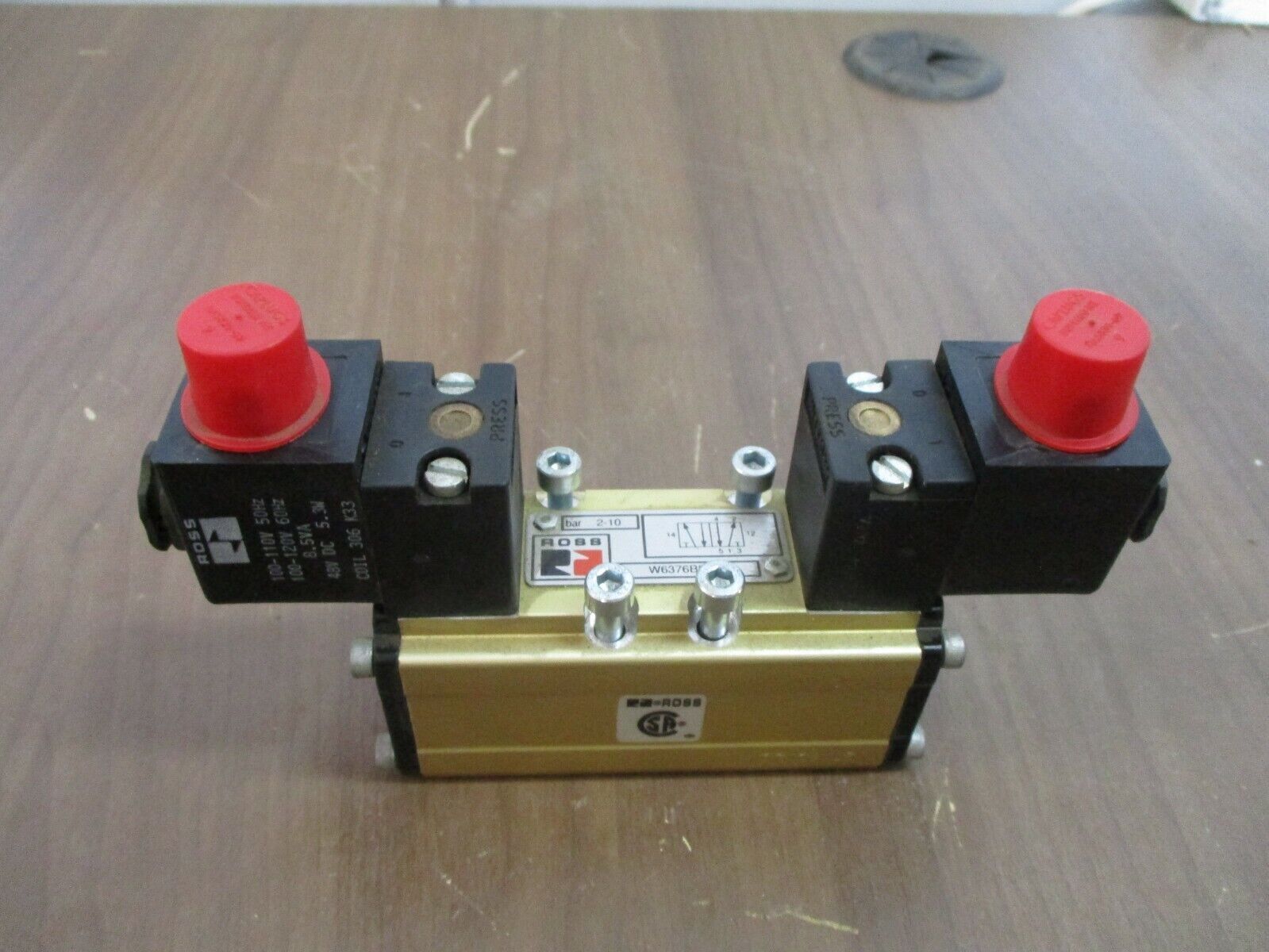 Ross Solenoid Valve W6376B2407 2-10 bar Used
