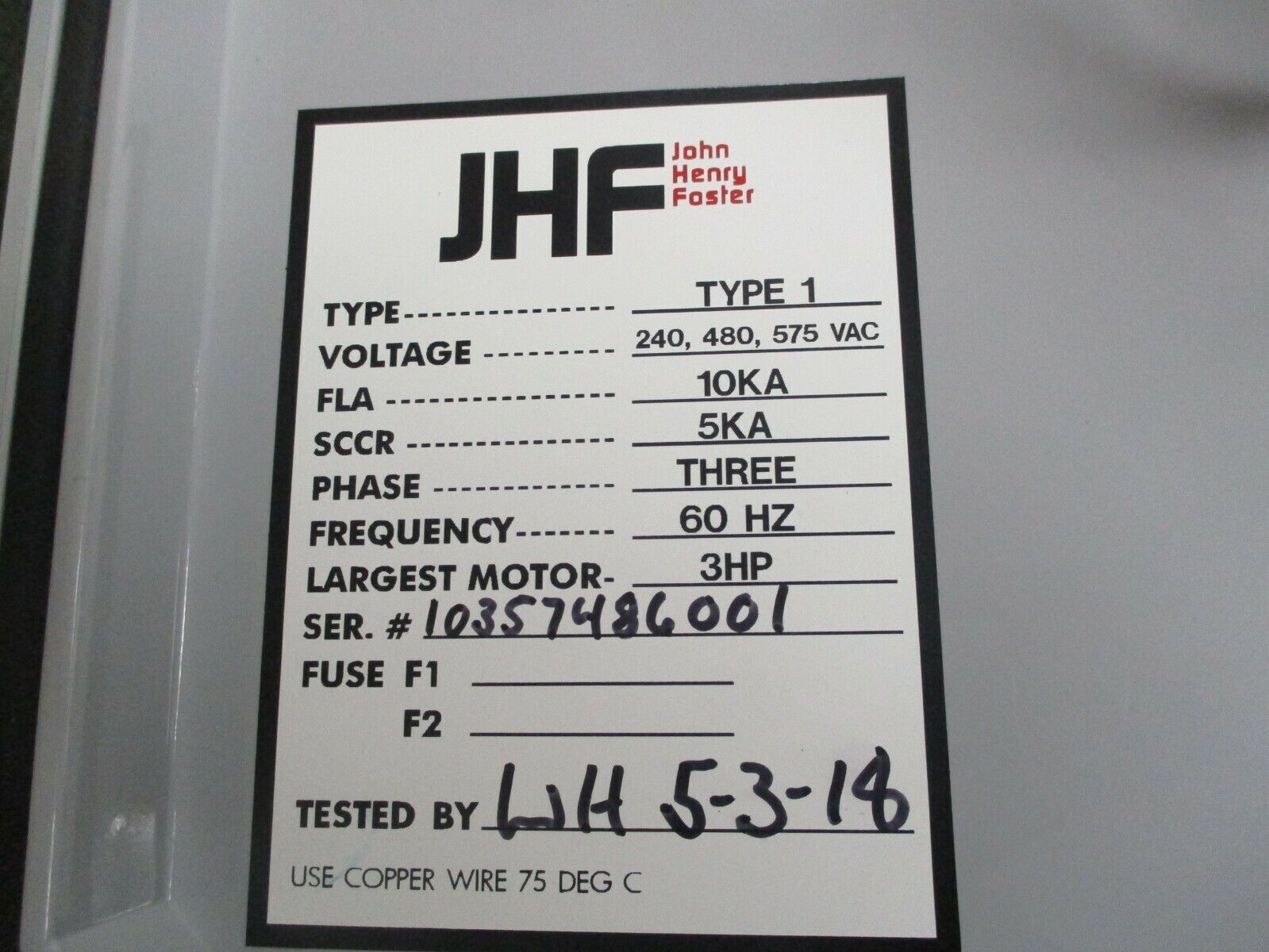 Eaton Type 3R Pump Controller 512-AB-RCX 24V Coil Trip: 4-20A Used