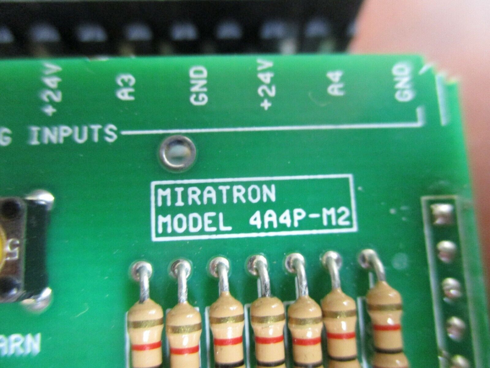 Miratron Controller 4A4P-M2 24VDC Used