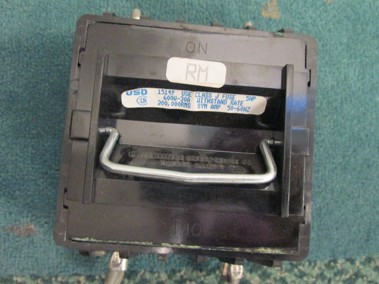 USD Pullout Switch 15149 30 A 600 V J Fuses 2 Pole Used