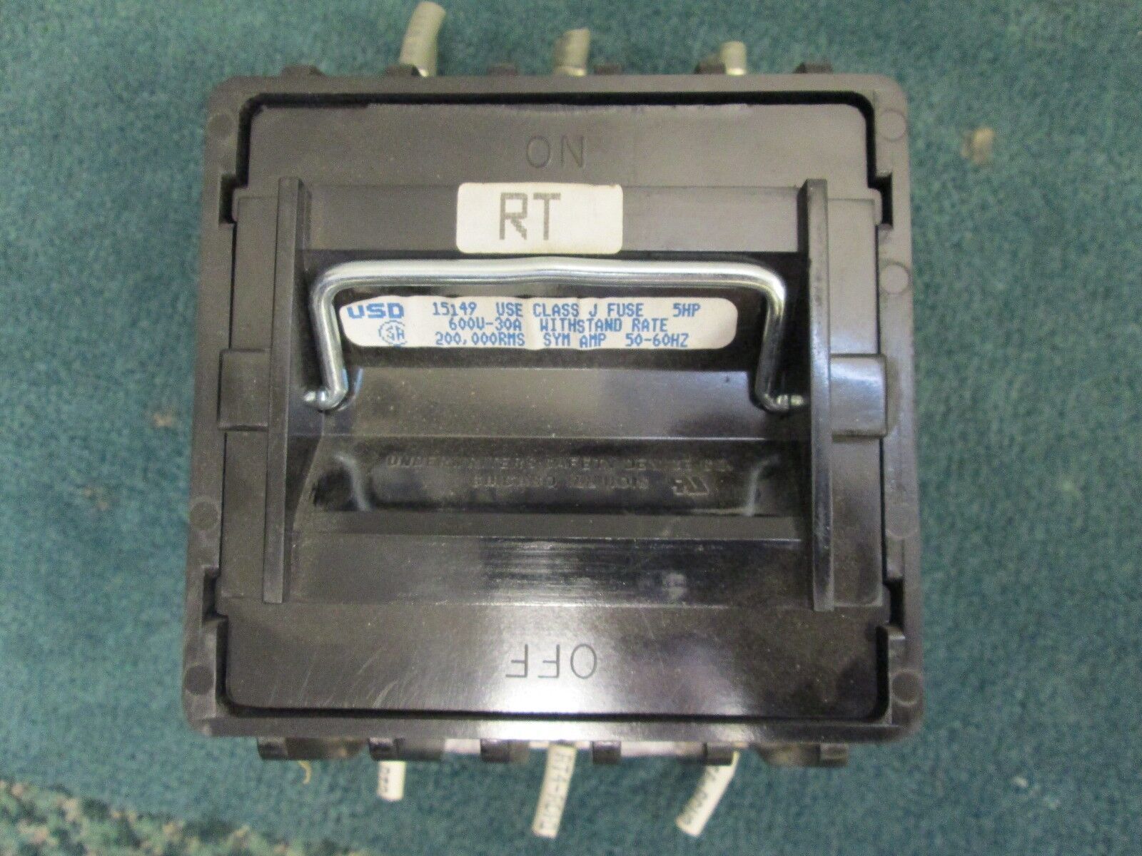 USD Pullout Switch 15149 3 Pole 30 A 600 V J Fuse Used