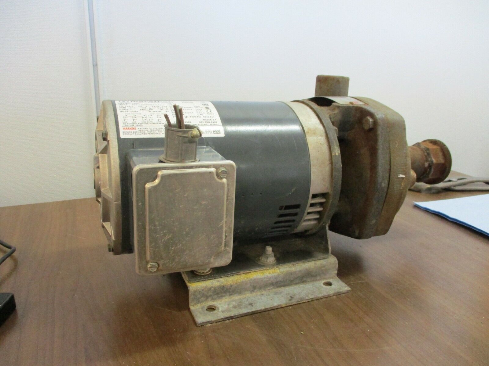 Flowserve SMP-2000 Pump P-296A Size: 1x5 3-2-B 3HP 3490 RPM 208-230/460V Used
