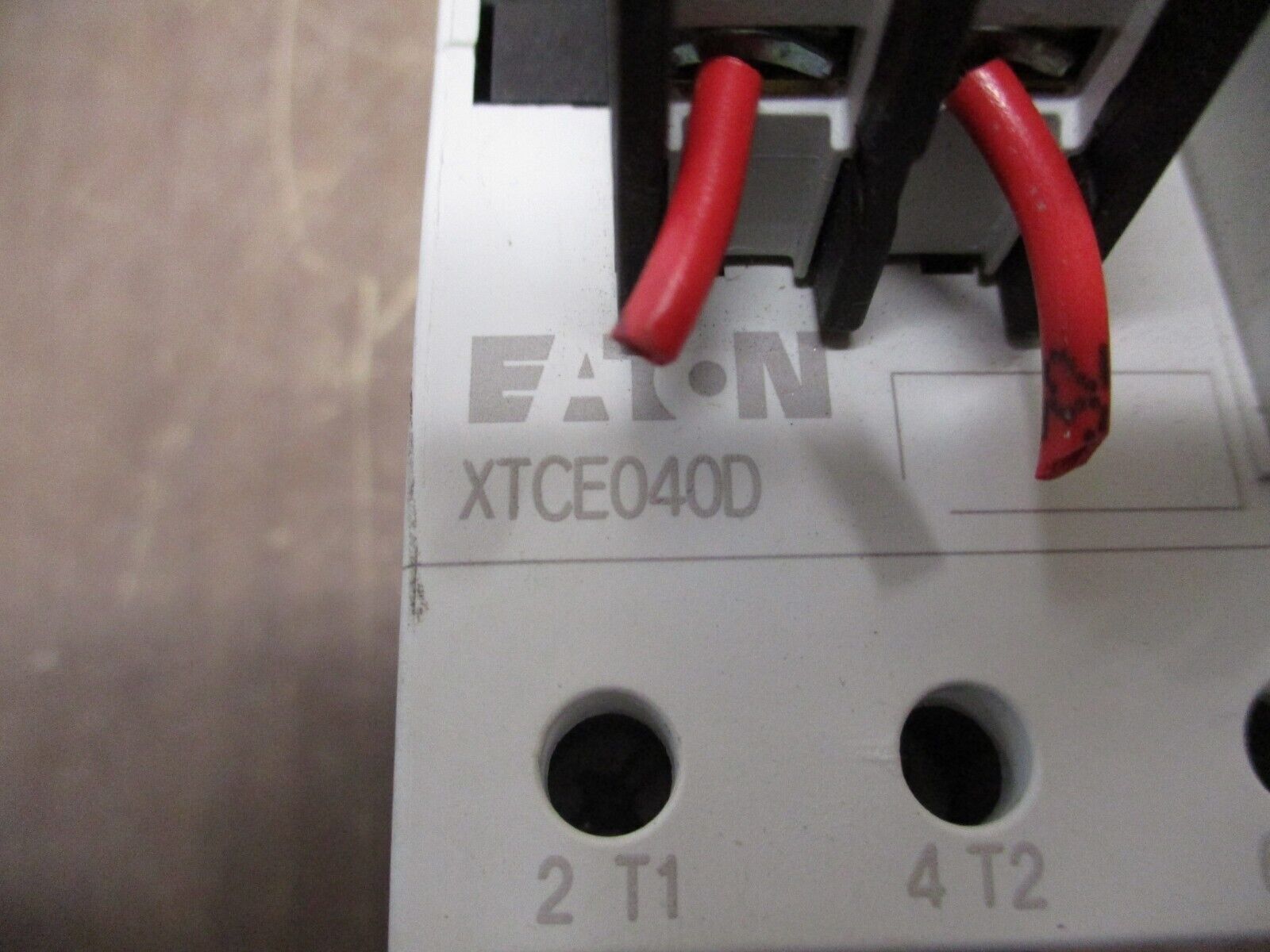 Eaton Contactor XTCE040D 120V Coil 55A 600W w/ Aux Contact Block Used