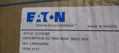 Eaton Main Lug Panelboard Interior w/ Box & Cover P21A100LT18AH01 / EZB2036R