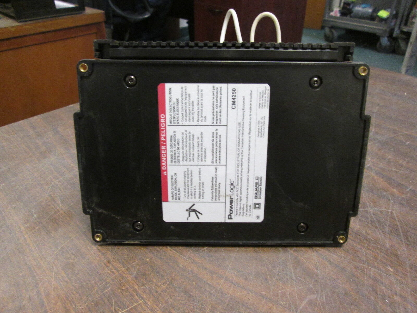Square D PowerLogic Circuit Monitor CM4250 240/300V 96mA w/ CVM42, Used