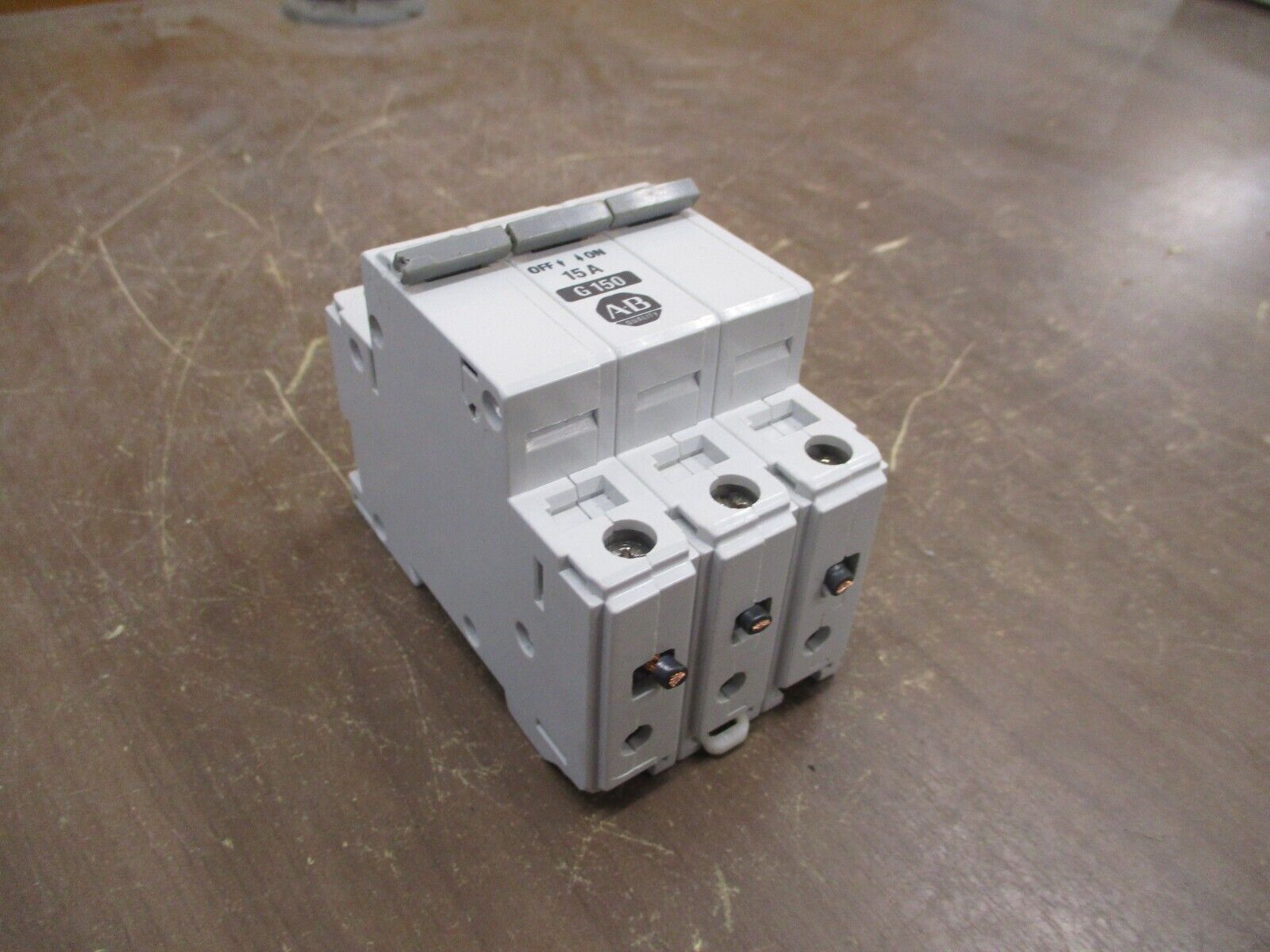 Allen-Bradley Circuit Breaker 1492-CB3-G150 Ser. B 15A 480Y/277V 3Ph Used