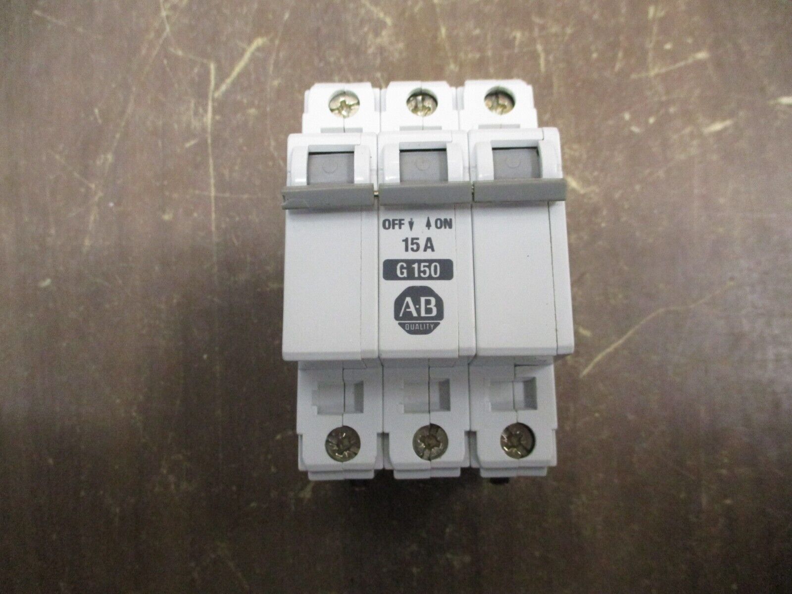 Allen-Bradley Circuit Breaker 1492-CB3-G150 Ser. B 15A 480Y/277V 3Ph Used