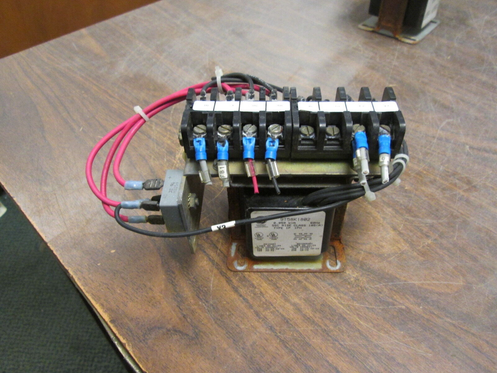 GE Transformer w/ Interface 9T58K1802 0.50KVA Pri:240/480V Sec:120/240V 1Ph Used