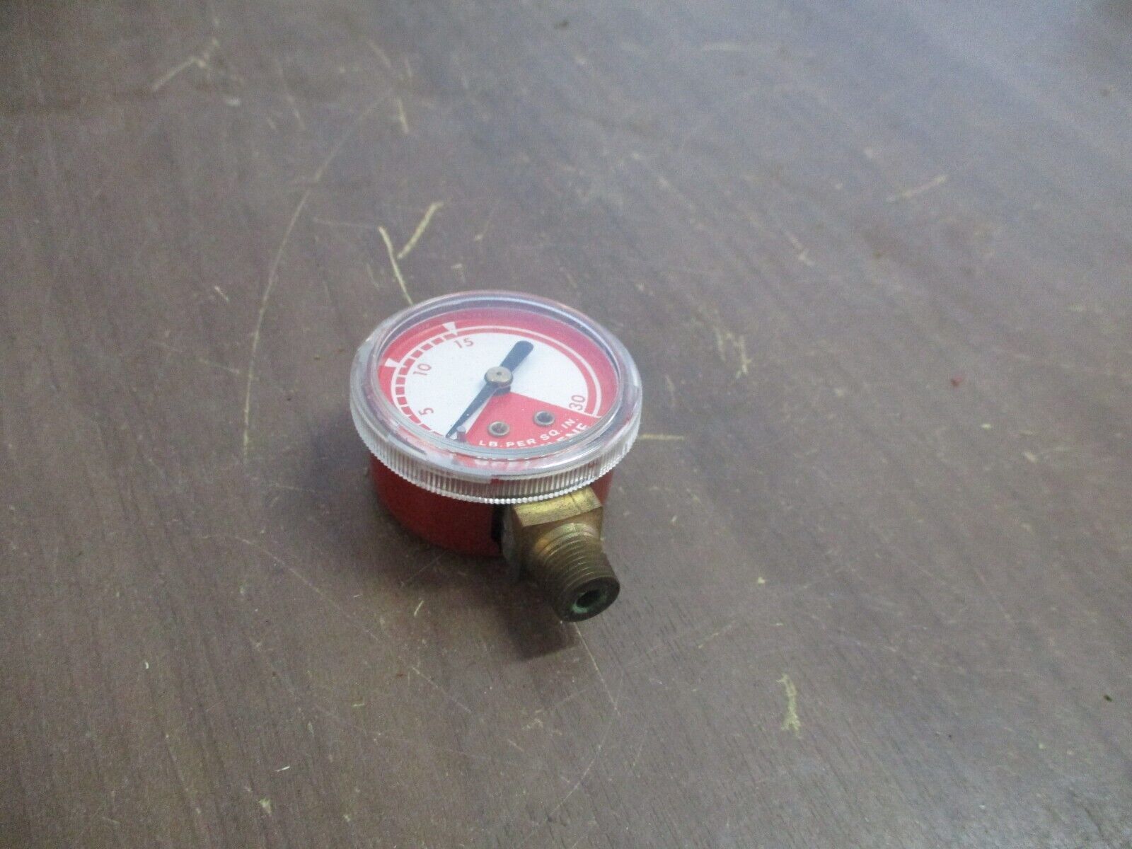Misc. Brand Acetylence Pressure Gauge G-15 0-30PSI 1 1/2" 1/8" NPT New Surplus