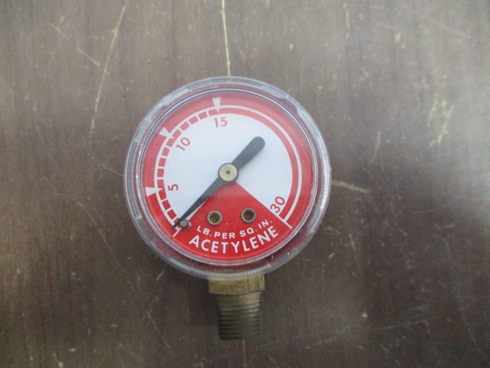 Misc. Brand Acetylence Pressure Gauge G-15 0-30PSI 1 1/2" 1/8" NPT New Surplus