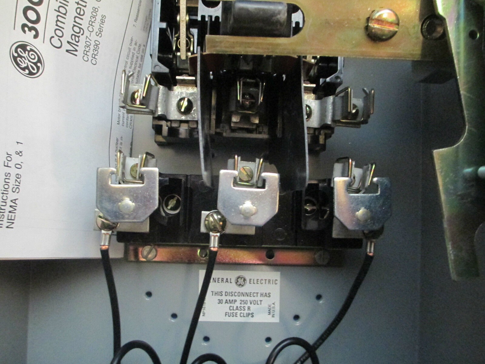 GE Combination CR308C1822PADTDB, Size 1 Fusible 3P, New Surplus