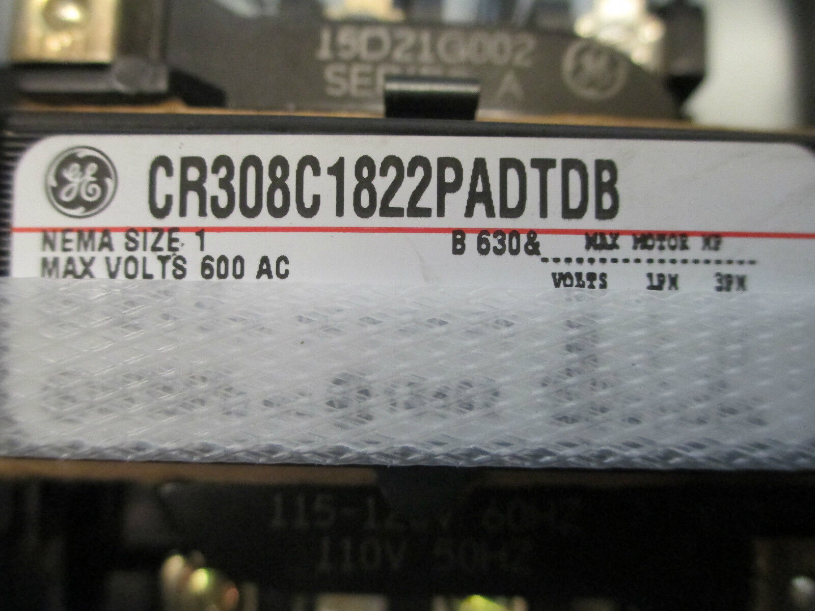 GE Combination CR308C1822PADTDB, Size 1 Fusible 3P, New Surplus