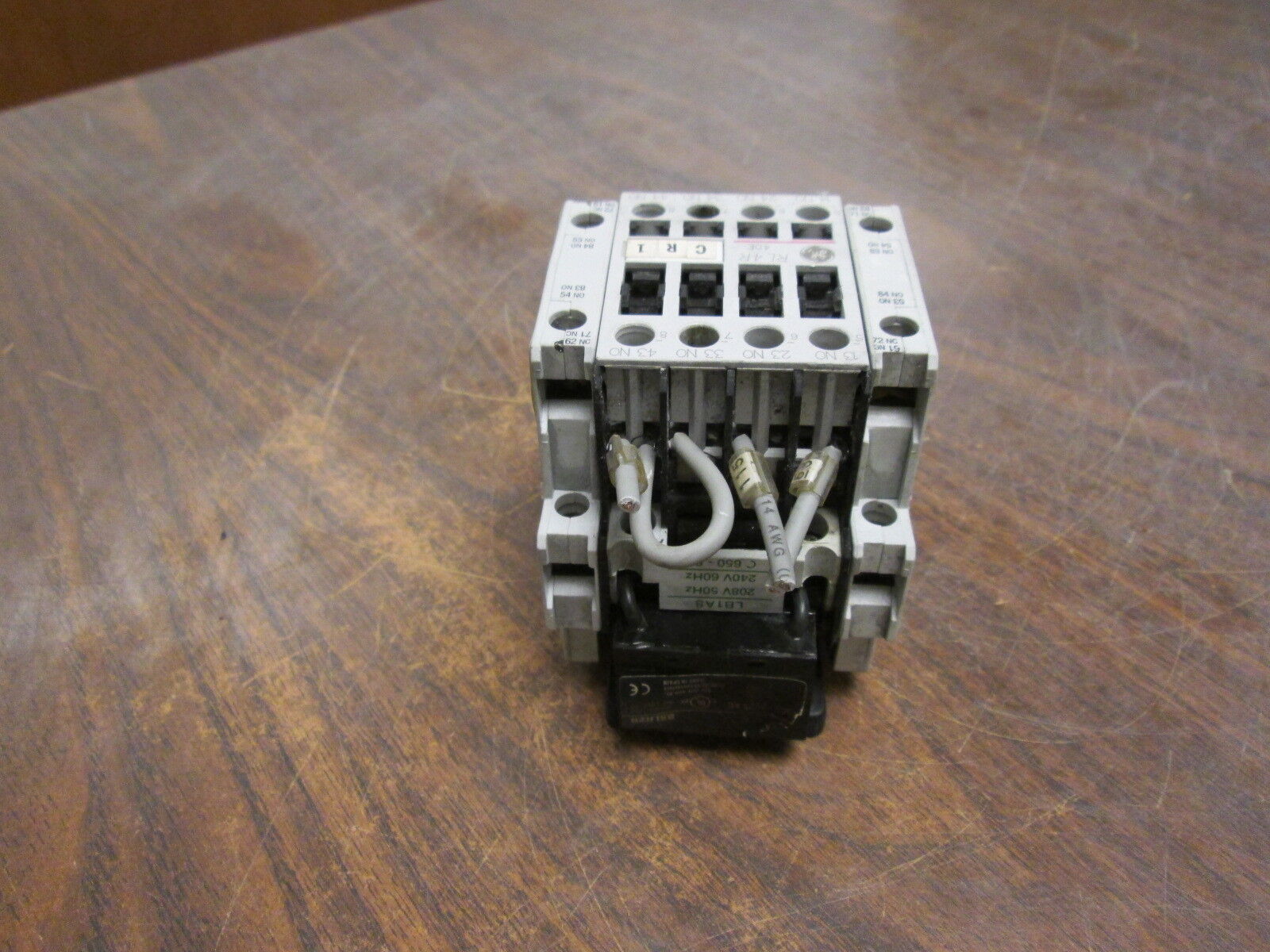 GE Contactor RL4RA022T 240V Coil 20A w/ Surge Suppressor Block Used