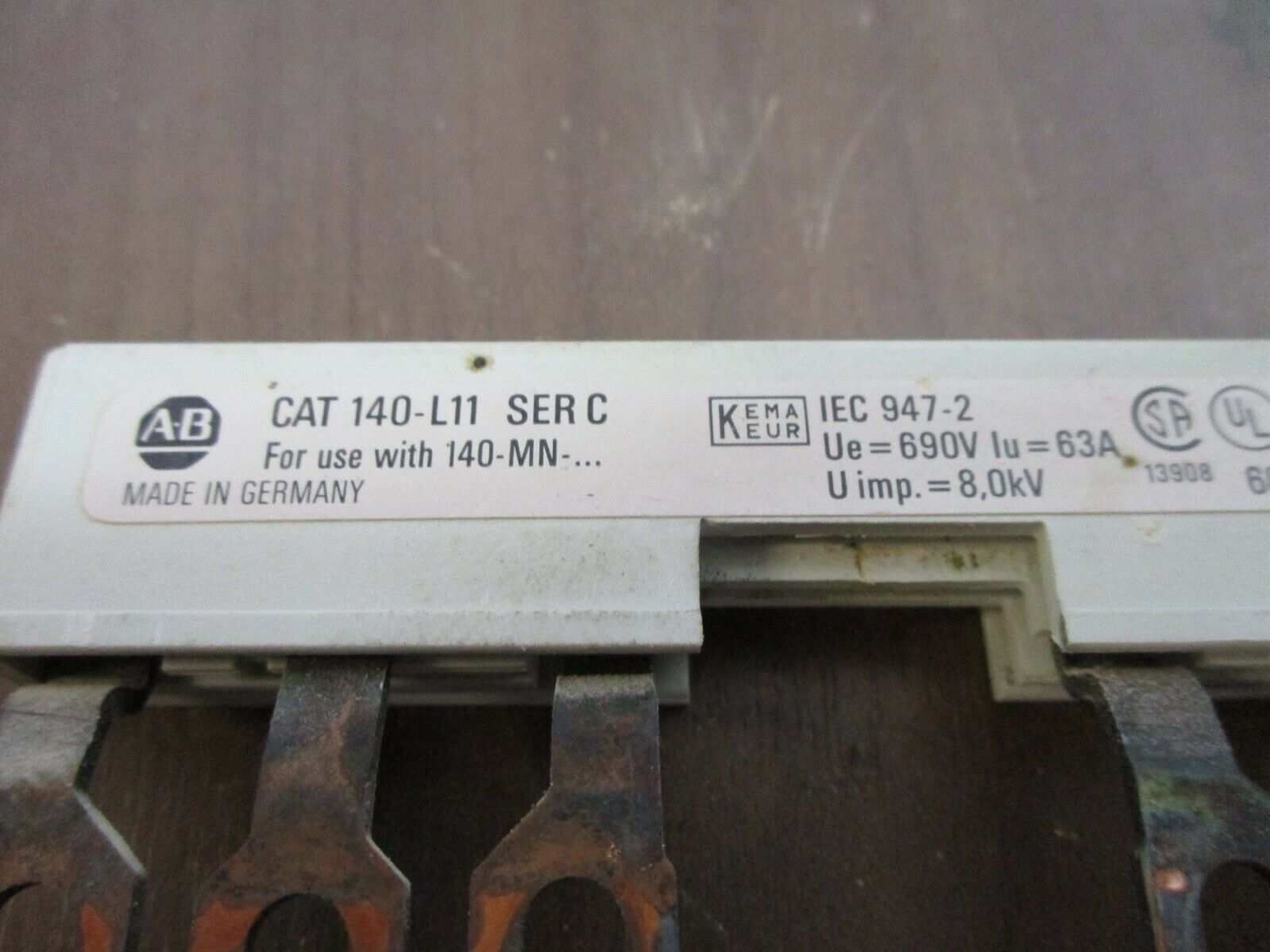 Allen-Bradley Commoning Link 140-L11 Ser. C 65A 600V *Lot of 5* Used