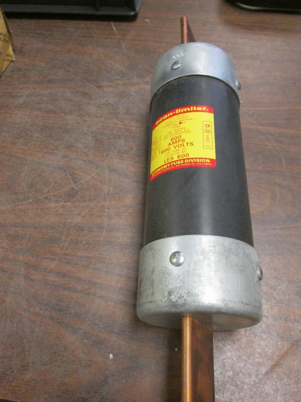 Economy Econ-Limiter Fuse LES 600 600V 600A New Surplus