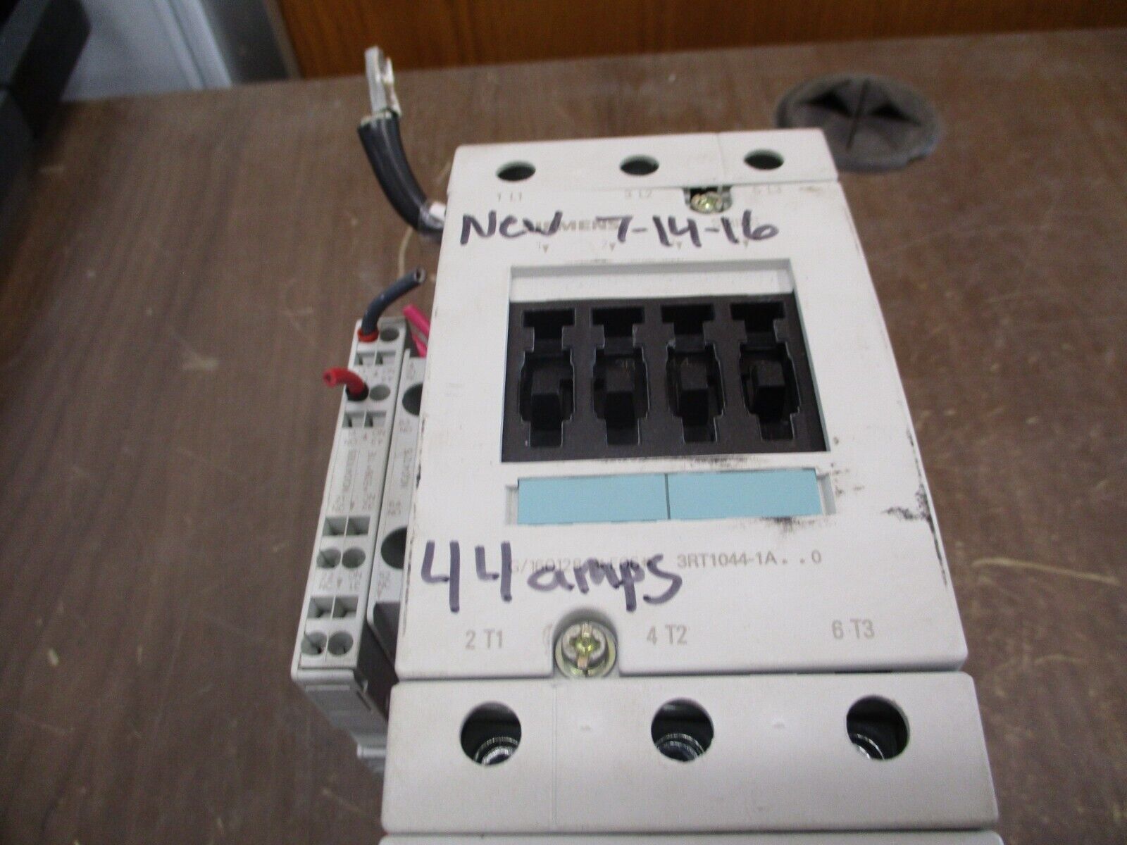 Siemens Sirius Starter 3RT1044-1A..0 / 3RU1146-4JB0 24V Coil Trip: 45-63A Used
