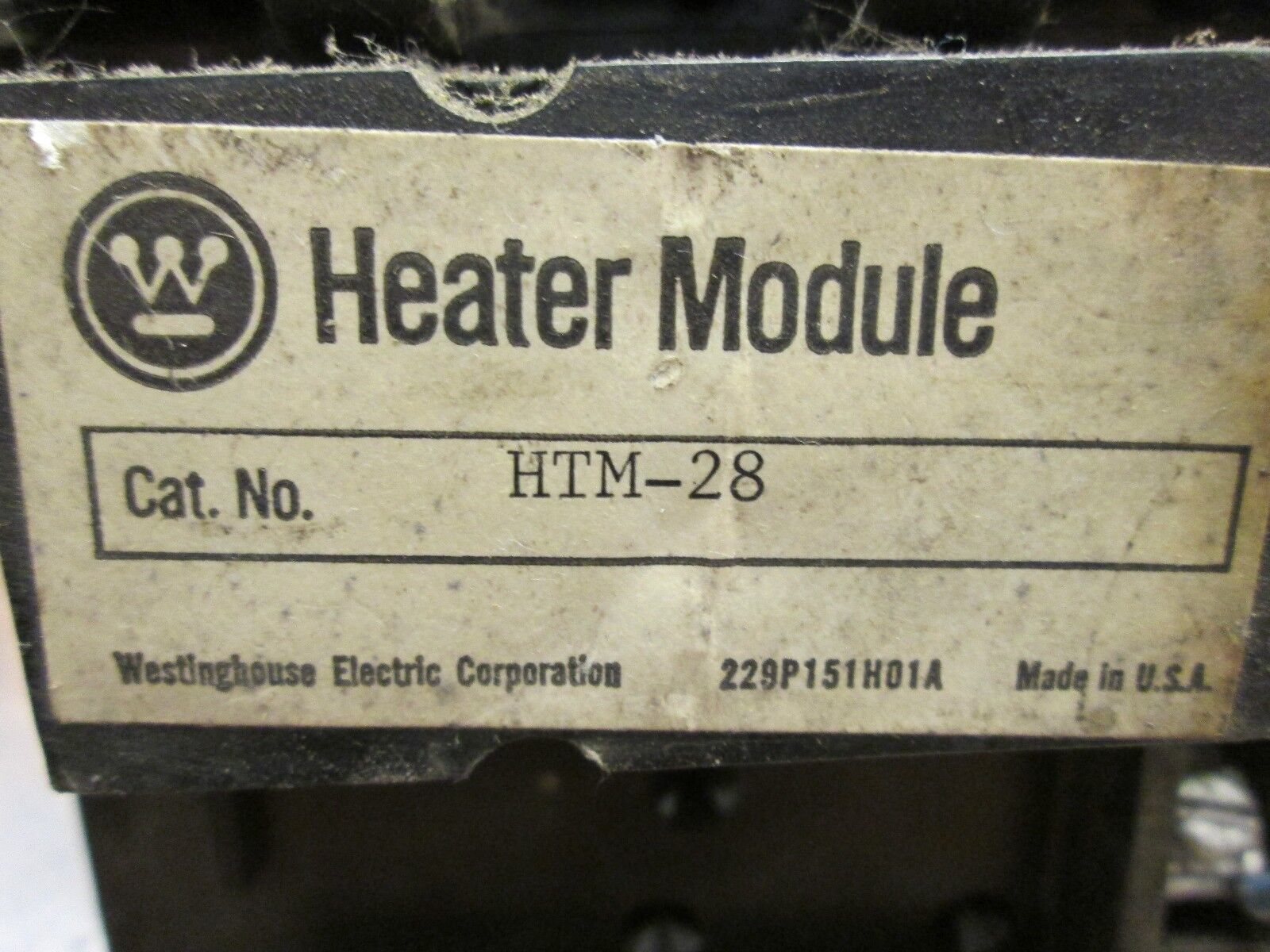 Westinghouse Solid State Overload MOR-4 w/ Heater Module HTM-28 135A 600V Used