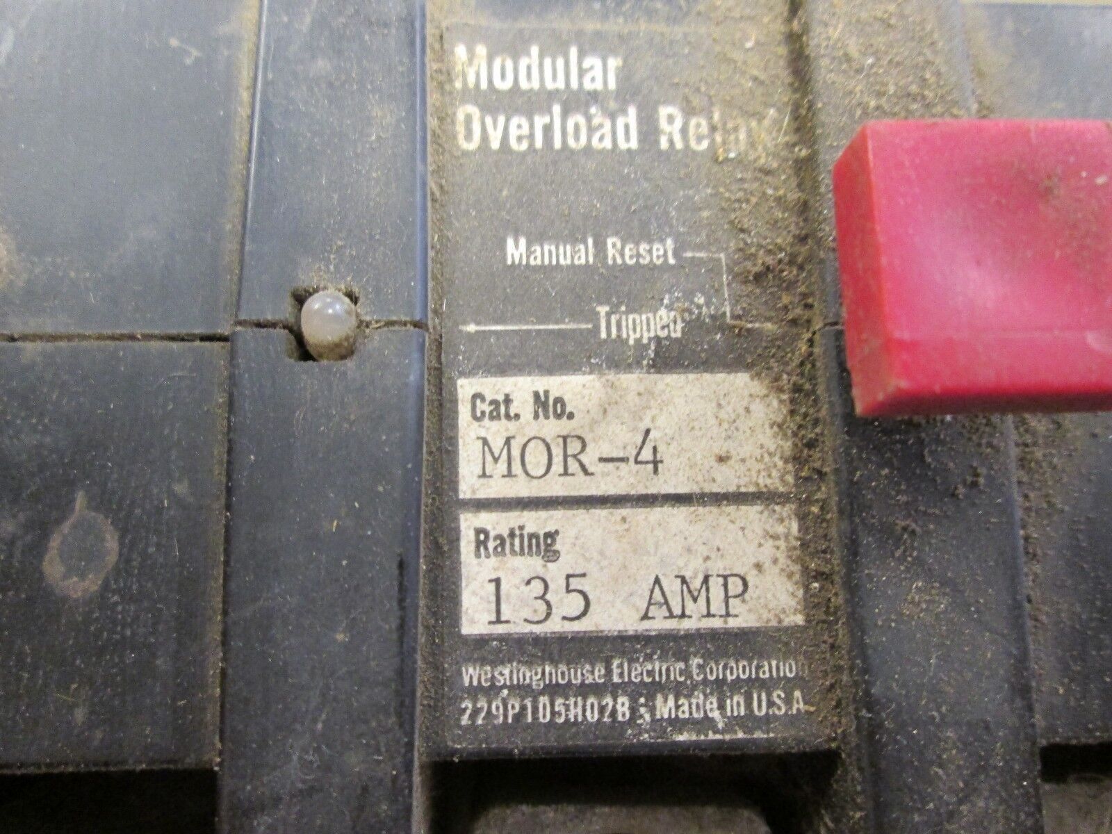 Westinghouse Solid State Overload MOR-4 w/ Heater Module HTM-28 135A 600V Used