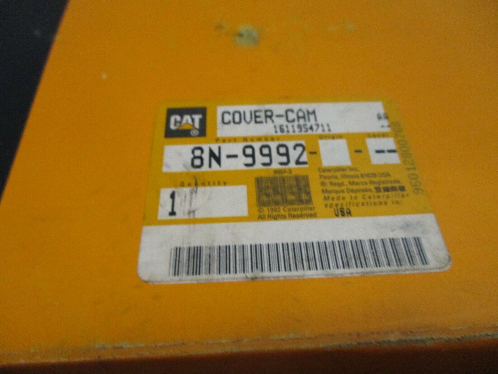 CAT Cam Cover 8N-9992 New Surplus