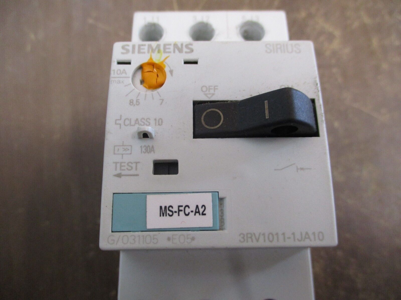 Siemens Sirius Starter 3RT1016-1AB02 / 3RV1011-1JA10 24V Coil Trip: 7-10A Used