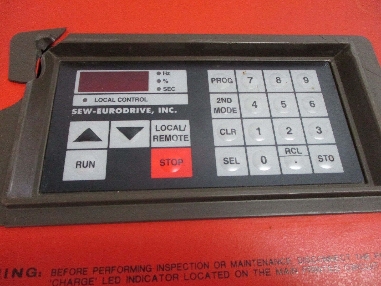 Sew-Eurodrive Movitrac AC Drive B4616.0 15HP 3Ph *Cracked Keypad Case* Used