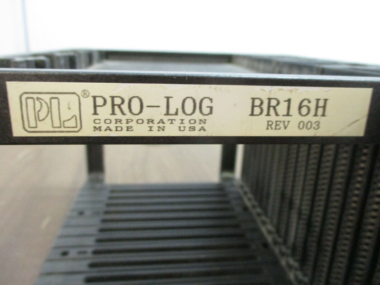 Pro-Log PLC Rack BR16H Rev. 003 16-Slot Used