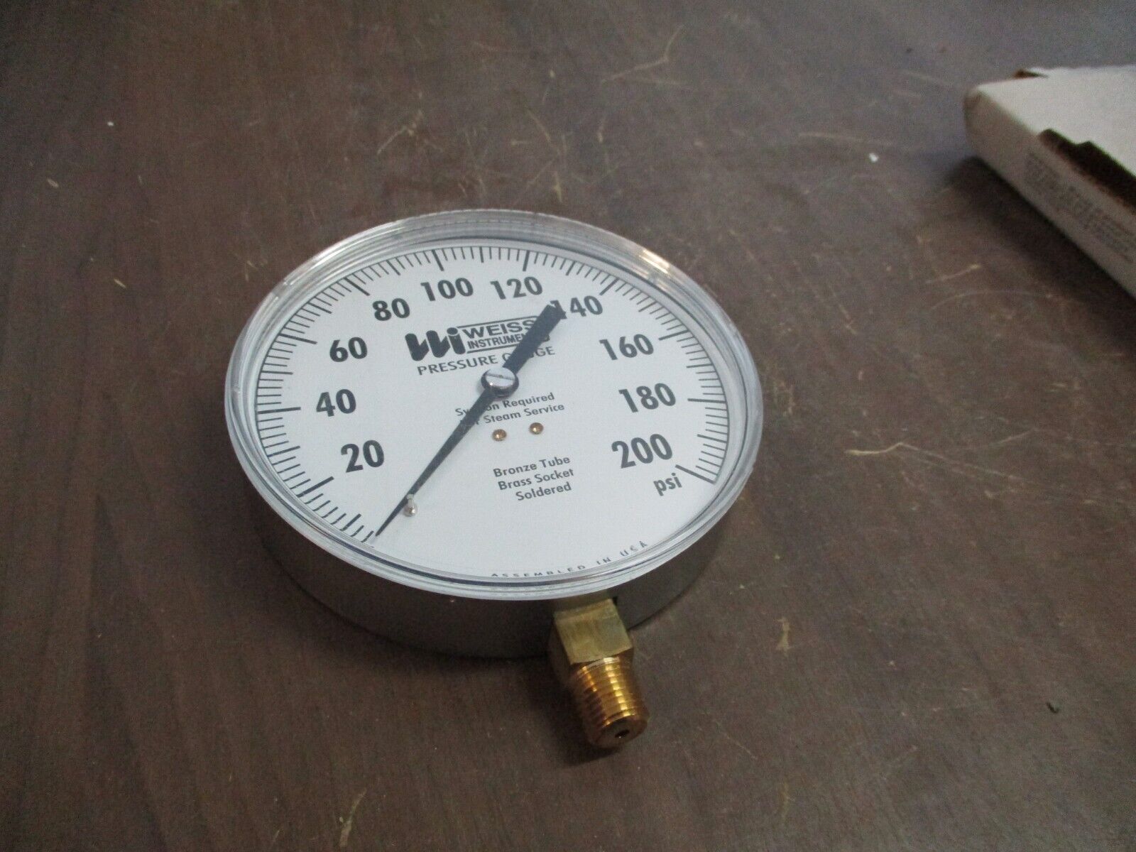 Weiss Instruments Pressure Gauge 4CTS-200 Range: 0-200PSI New Surplus