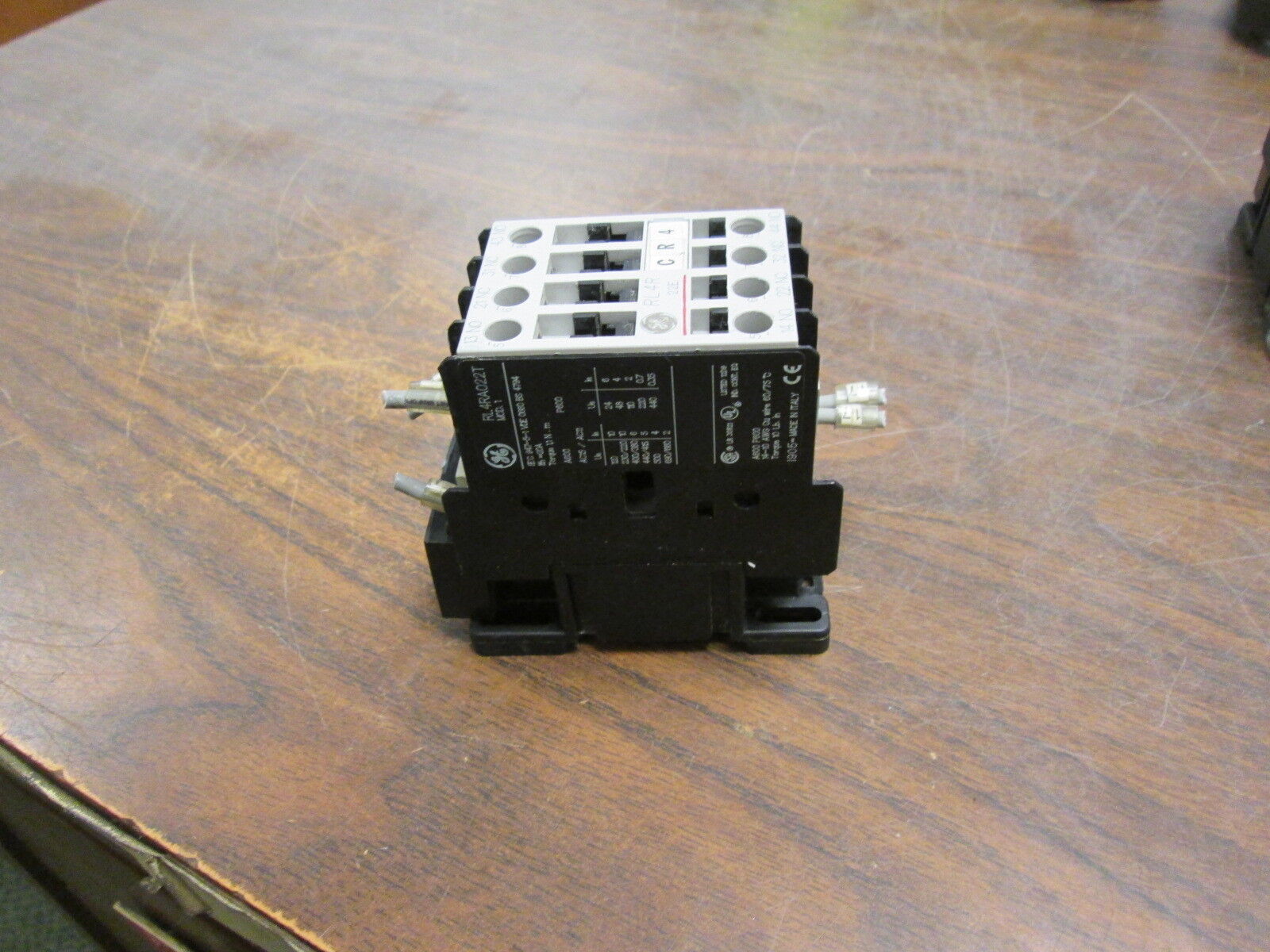GE Contactor RL4RA022T 240V Coil 20A w/ Surge Suppressor Block Used