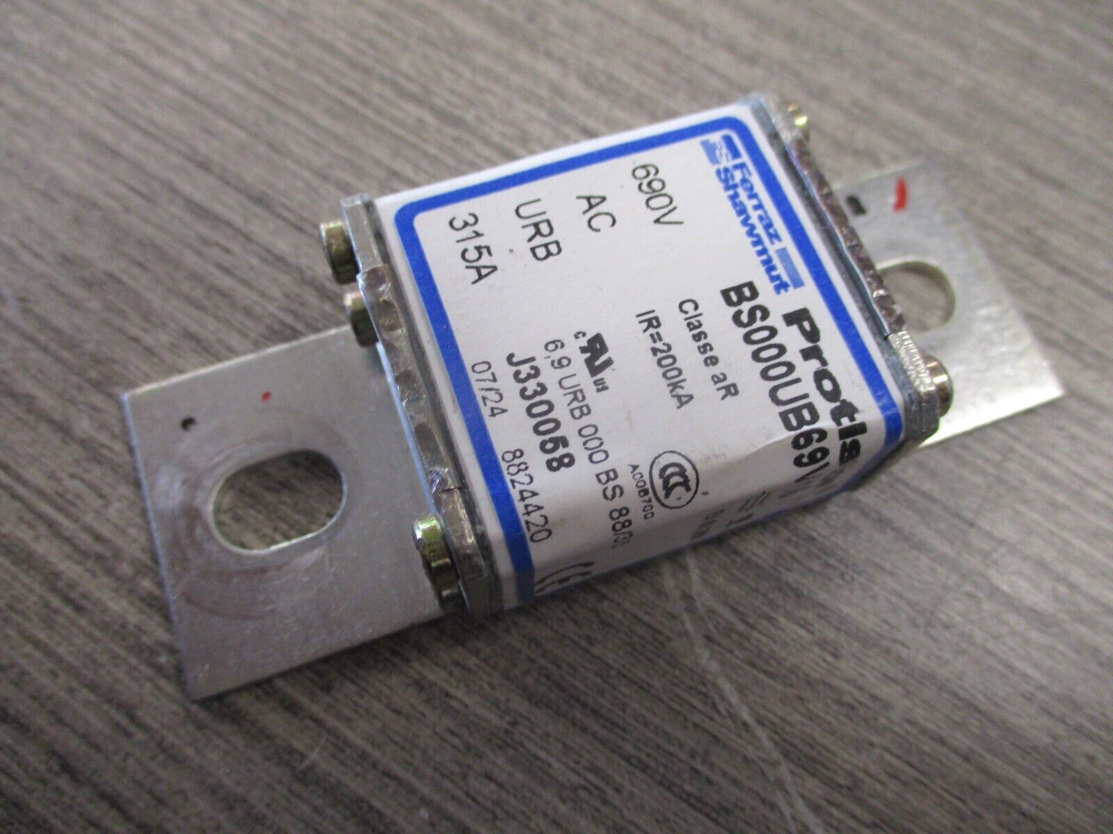 Ferraz Shawmut Protistor Fuse BS000UB69V315 315A 690V Used