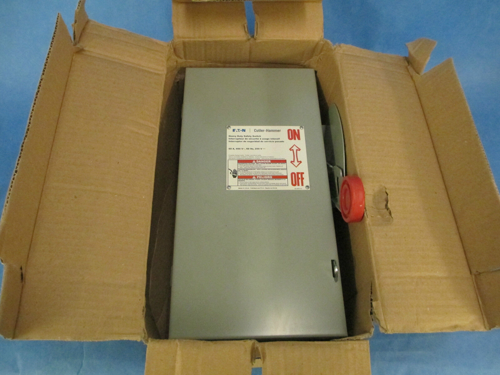 Cutler-Hammer Safety Switch DH362UGKN 60A 600V 4W Non-Fusible New Surplus