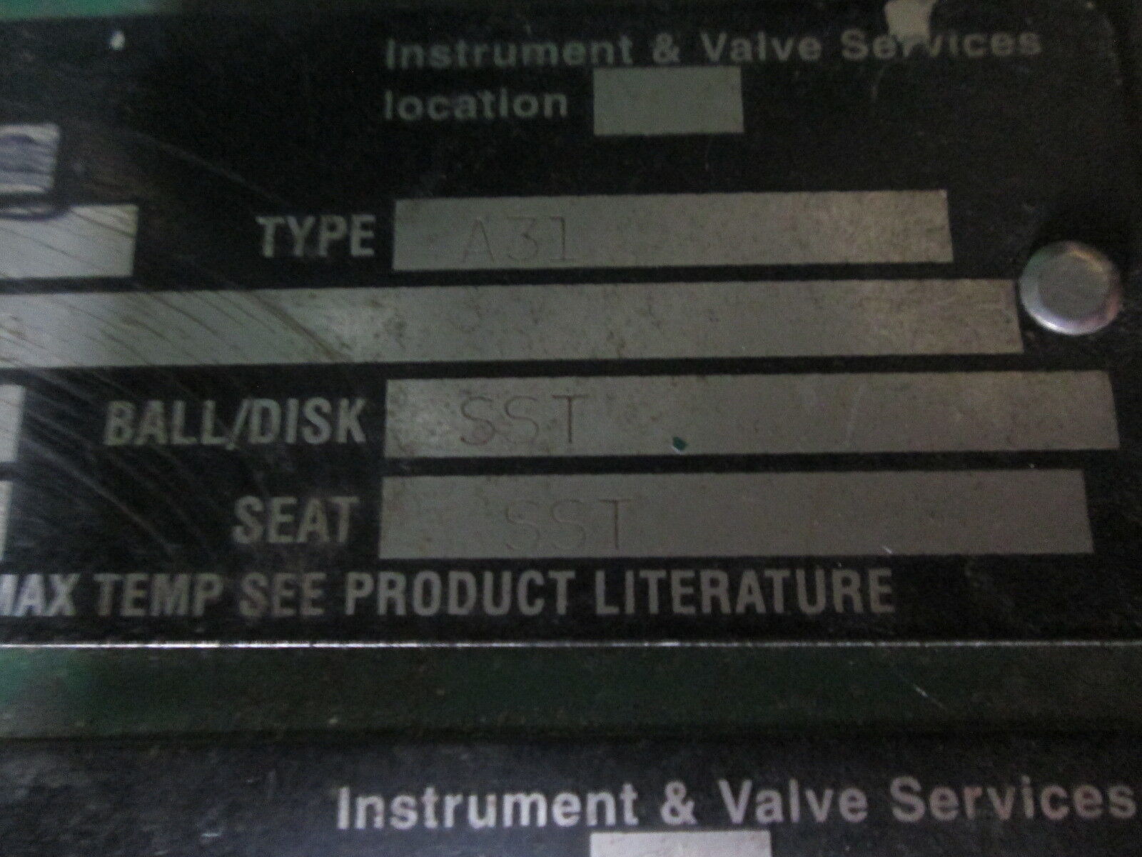 Fisher Diaphragm Control Valve 1051/A31 Used