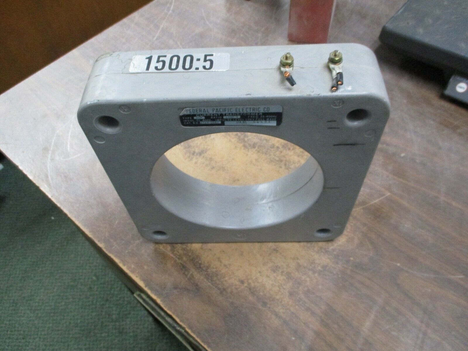 FPE Type HCP Current Transformer 2759-0683 Ratio 1500:5A 600V 25-400Hz Used