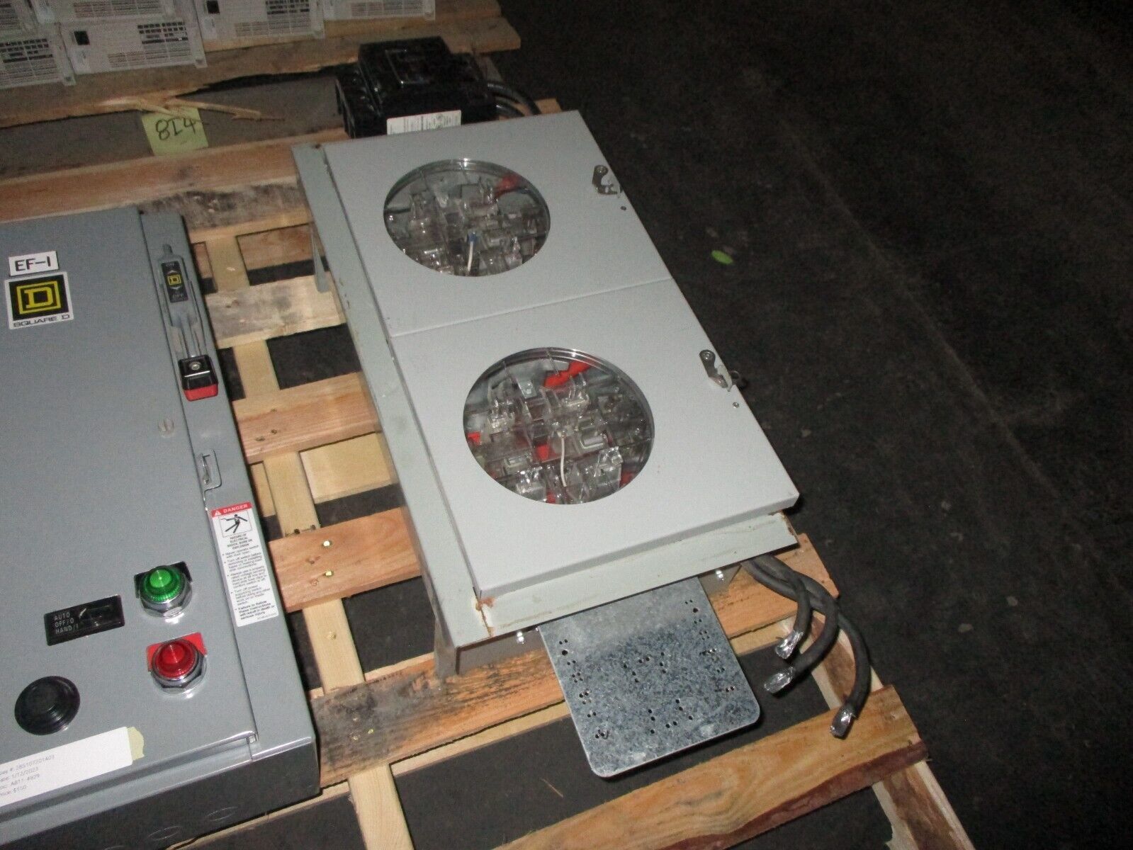 AMP FMV Panel Board Metering Switch 200A 480V Millbanks Meter Sockets w/ Lugs