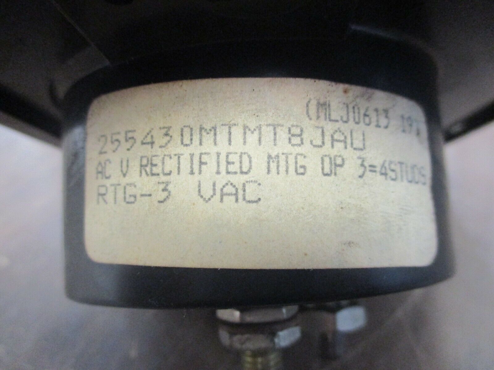 GE Tachometer 255430MTMT8JAC Range: 0-45RPM Used **Missing Bottom Cover**