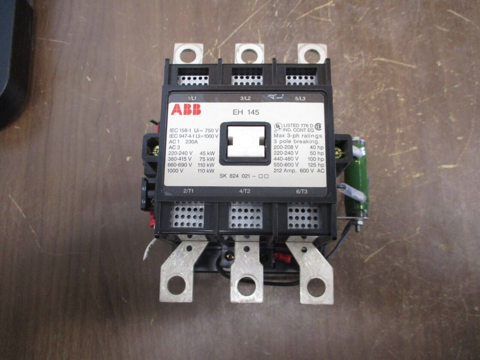 ABB Contactor EH 145 212A 600V 3P 24VDC Coil Used