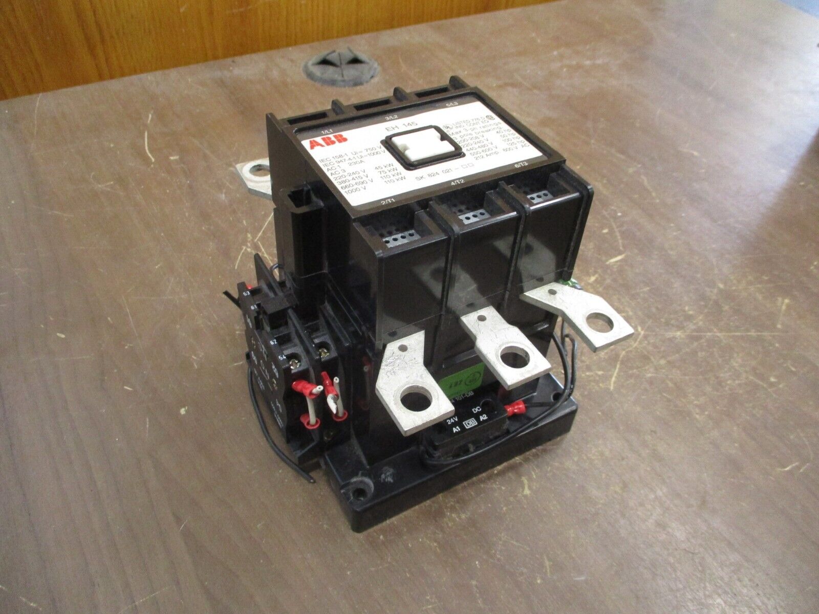 ABB Contactor EH 145 212A 600V 3P 24VDC Coil Used